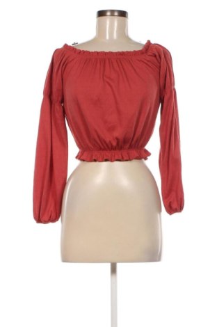 Дамска блуза Bershka, Размер XS, Цвят Кафяв, Цена 9,50 лв.