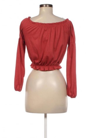 Дамска блуза Bershka, Размер XS, Цвят Кафяв, Цена 8,55 лв.