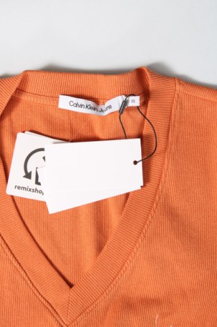 Γυναικεία μπλούζα Calvin Klein Jeans, Μέγεθος XS, Χρώμα Πορτοκαλί, Τιμή 28,95 €