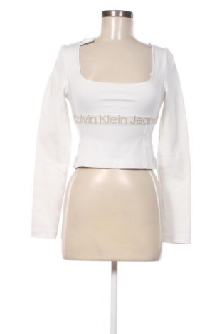 Дамска блуза Calvin Klein Jeans, Размер XS, Цвят Бял, Цена 62,00 лв.