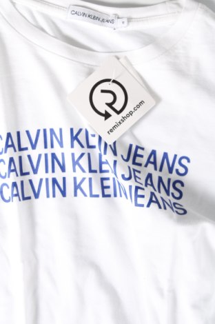 Damen Shirt Calvin Klein Jeans, Größe M, Farbe Weiß, Preis 18,28 €
