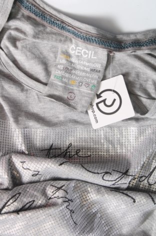 Γυναικεία μπλούζα Cecil, Μέγεθος L, Χρώμα Γκρί, Τιμή 10,52 €