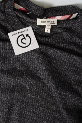Damen Shirt Faith and Joy, Größe L, Farbe Grau, Preis € 6,61