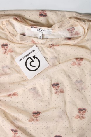 Γυναικεία μπλούζα Ganni, Μέγεθος S, Χρώμα  Μπέζ, Τιμή 25,51 €
