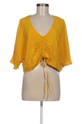 Γυναικεία μπλούζα Gina Tricot, Μέγεθος L, Χρώμα Κίτρινο, Τιμή 6,40 €