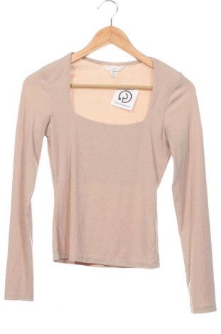 Γυναικεία μπλούζα H&M, Μέγεθος XS, Χρώμα  Μπέζ, Τιμή 7,11 €