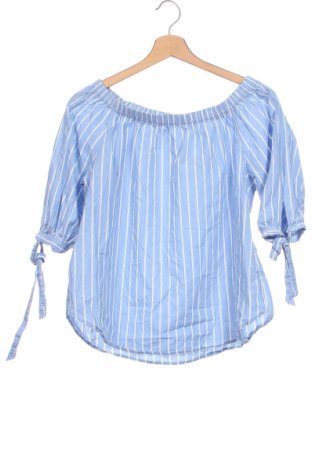 Damen Shirt H&M L.O.G.G., Größe XS, Farbe Blau, Preis 5,83 €
