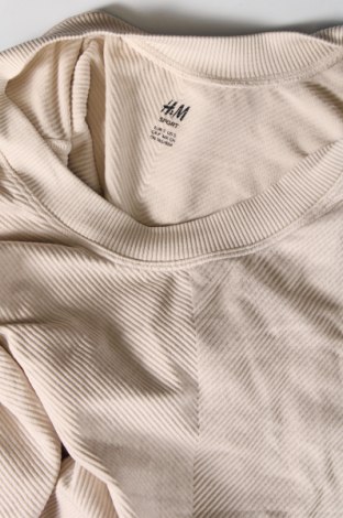 Damen Shirt H&M Sport, Größe S, Farbe Beige, Preis 6,40 €
