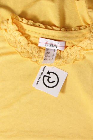 Дамска блуза Linea Tesini, Размер L, Цвят Жълт, Цена 38,50 лв.