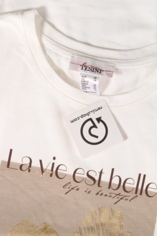 Дамска блуза Linea Tesini, Размер S, Цвят Бял, Цена 26,95 лв.