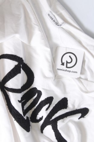 Γυναικεία μπλούζα Made In Italy, Μέγεθος M, Χρώμα Λευκό, Τιμή 5,88 €