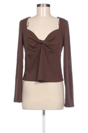 Дамска блуза Mango, Размер XL, Цвят Кафяв, Цена 31,00 лв.