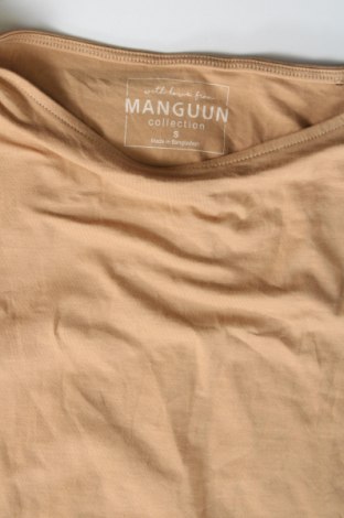 Γυναικεία μπλούζα Manguun, Μέγεθος S, Χρώμα  Μπέζ, Τιμή 4,70 €