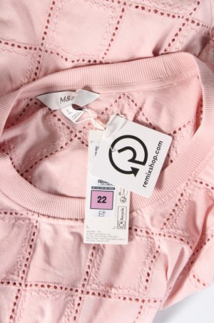 Дамска блуза Marks & Spencer, Размер XXL, Цвят Розов, Цена 37,20 лв.