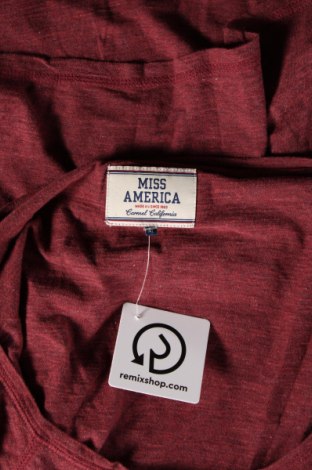 Γυναικεία μπλούζα Miss America, Μέγεθος M, Χρώμα Κόκκινο, Τιμή 9,91 €