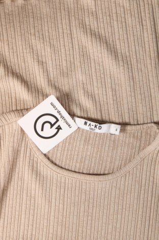 Γυναικεία μπλούζα NA-KD, Μέγεθος S, Χρώμα  Μπέζ, Τιμή 19,85 €