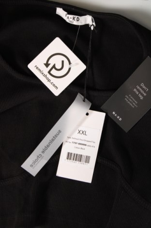 Дамска блуза NA-KD, Размер XXL, Цвят Черен, Цена 42,35 лв.