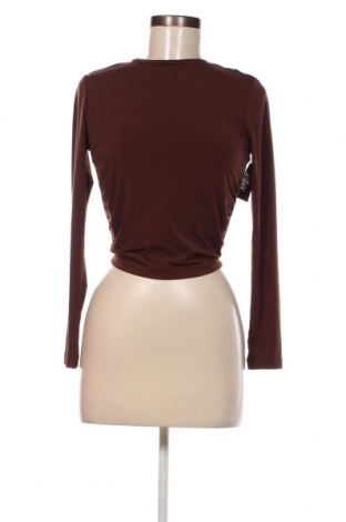 Дамска блуза Nly Trend, Размер S, Цвят Кафяв, Цена 17,05 лв.