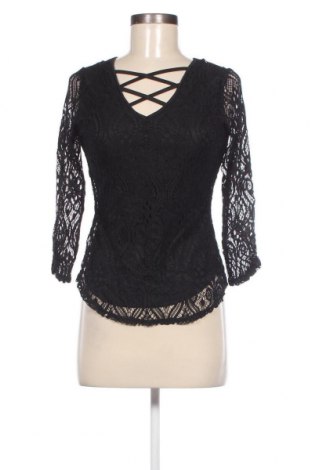 Γυναικεία μπλούζα No Boundaries, Μέγεθος S, Χρώμα Μαύρο, Τιμή 5,29 €