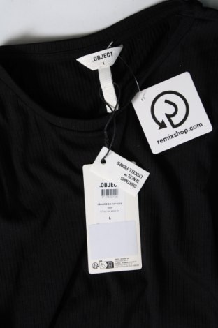 Γυναικεία μπλούζα Object, Μέγεθος L, Χρώμα Μαύρο, Τιμή 15,88 €