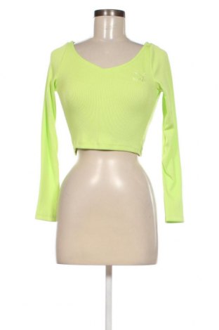 Дамска блуза PUMA, Размер XS, Цвят Зелен, Цена 34,65 лв.