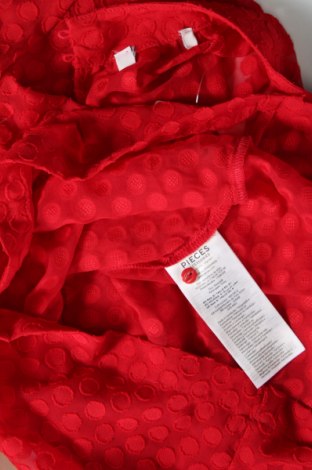 Дамска блуза Pieces, Размер S, Цвят Червен, Цена 8,00 лв.