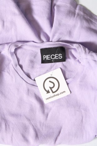 Дамска блуза Pieces, Размер S, Цвят Лилав, Цена 7,00 лв.