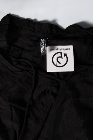 Γυναικεία μπλούζα Pieces, Μέγεθος M, Χρώμα Μαύρο, Τιμή 6,80 €