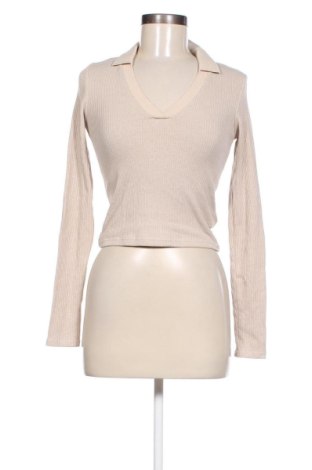 Γυναικεία μπλούζα Pull&Bear, Μέγεθος S, Χρώμα  Μπέζ, Τιμή 4,70 €