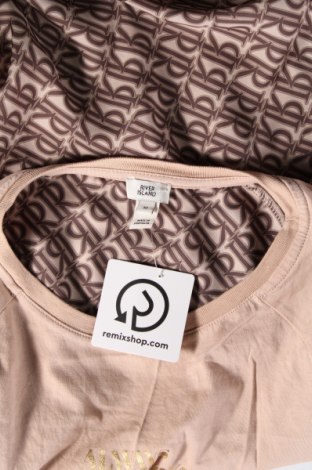 Γυναικεία μπλούζα River Island, Μέγεθος S, Χρώμα  Μπέζ, Τιμή 9,91 €