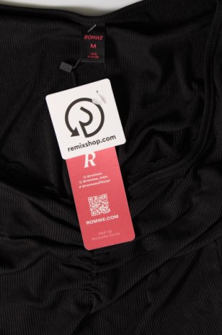 Damen Shirt Romwe, Größe M, Farbe Schwarz, Preis 10,79 €