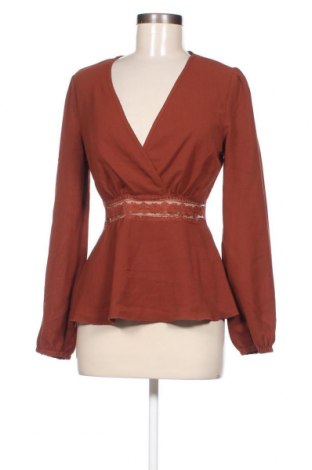 Дамска блуза SHEIN, Размер S, Цвят Кафяв, Цена 6,65 лв.