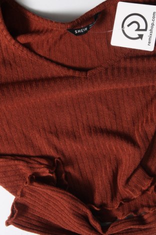 Γυναικεία μπλούζα SHEIN, Μέγεθος S, Χρώμα Καφέ, Τιμή 4,70 €