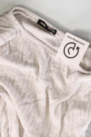 Damen Shirt Sinsay, Größe XXS, Farbe Grau, Preis 5,48 €