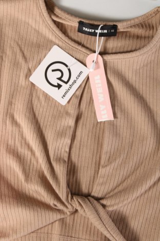 Damen Shirt Tally Weijl, Größe XS, Farbe Beige, Preis 6,39 €