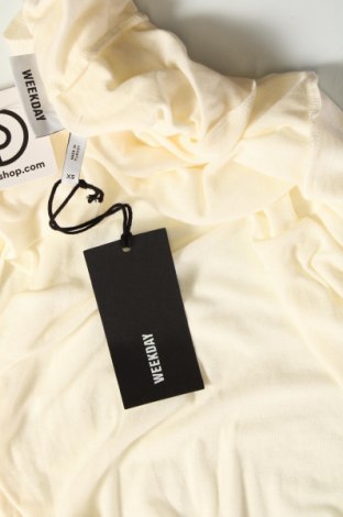 Γυναικεία μπλούζα Weekday, Μέγεθος XS, Χρώμα Εκρού, Τιμή 9,48 €