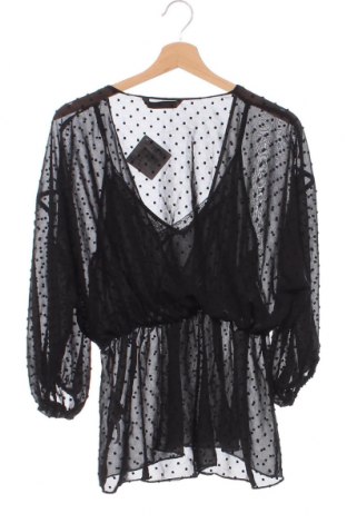 Дамска блуза Zara, Размер XS, Цвят Черен, Цена 16,20 лв.