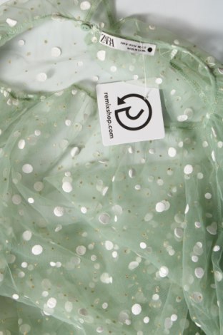 Bluză de femei Zara, Mărime M, Culoare Verde, Preț 44,41 Lei