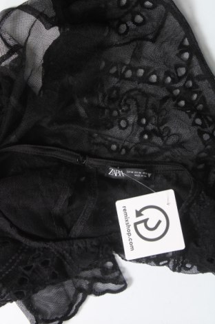 Дамска блуза Zara, Размер M, Цвят Черен, Цена 6,40 лв.