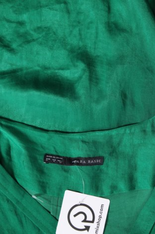 Дамска блуза Zara, Размер S, Цвят Зелен, Цена 27,00 лв.