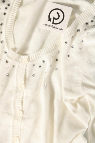 Damen Strickjacke, Größe M, Farbe Weiß, Preis 10,09 €
