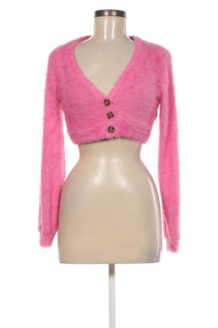 Damen Strickjacke Bershka, Größe S, Farbe Rosa, Preis 10,09 €