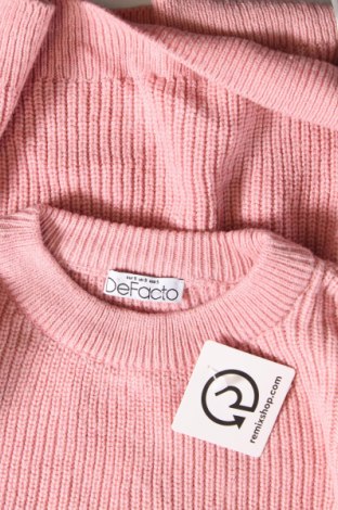 Дамски пуловер Defacto, Размер M, Цвят Розов, Цена 13,05 лв.