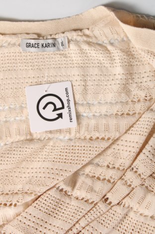 Cardigan de damă Grace Karin, Mărime XXL, Culoare Bej, Preț 21,99 Lei