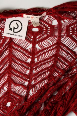 Дамска жилетка H&M by Coachella, Размер XS, Цвят Червен, Цена 13,05 лв.
