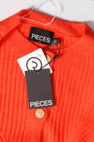 Γυναικεία ζακέτα Pieces, Μέγεθος XL, Χρώμα Πορτοκαλί, Τιμή 15,98 €