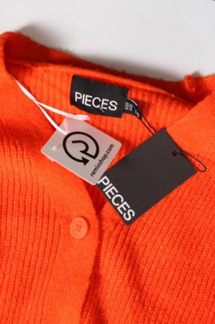 Damen Strickjacke Pieces, Größe XS, Farbe Orange, Preis 12,78 €