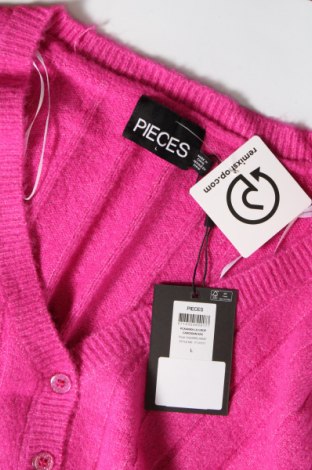 Γυναικεία ζακέτα Pieces, Μέγεθος L, Χρώμα Ρόζ , Τιμή 9,59 €