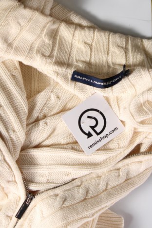 Damen Strickjacke Ralph Lauren Sport, Größe L, Farbe Ecru, Preis 40,08 €