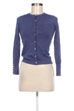 Дамска жилетка Zara Knitwear, Размер S, Цвят Син, Цена 13,50 лв.